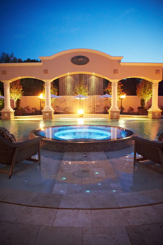 Backyard Luxury Resort Traditional Pool Grand Rapids by