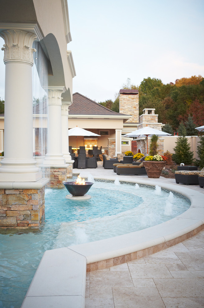 Backyard Luxury Resort Traditional Pool Grand Rapids by