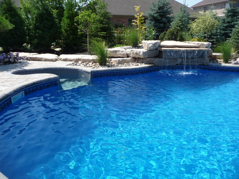 Inspiration for a mediterranean pool remodel in Toronto