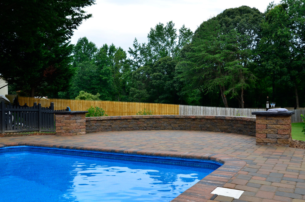 Backyard Pool Area Huntingtown, MD Contemporary Pool DC Metro