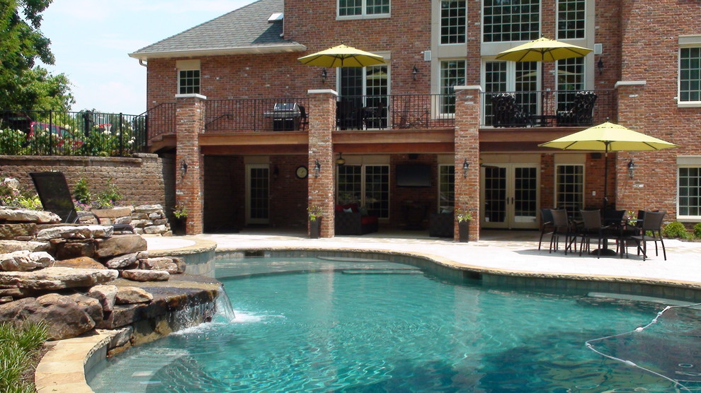 Inspiration for a large pool remodel in St Louis