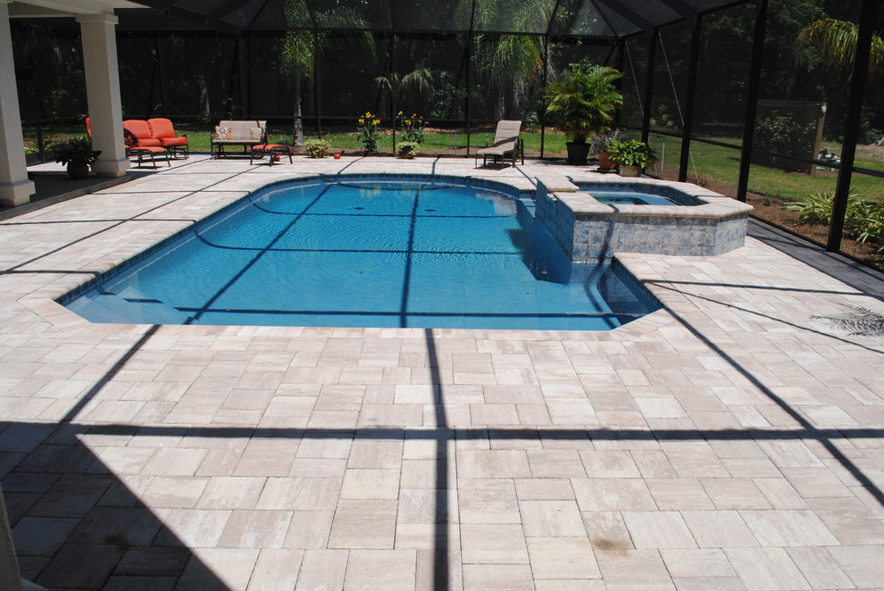 Backyard Swimming Pools Tropical Pool Jacksonville by Florida