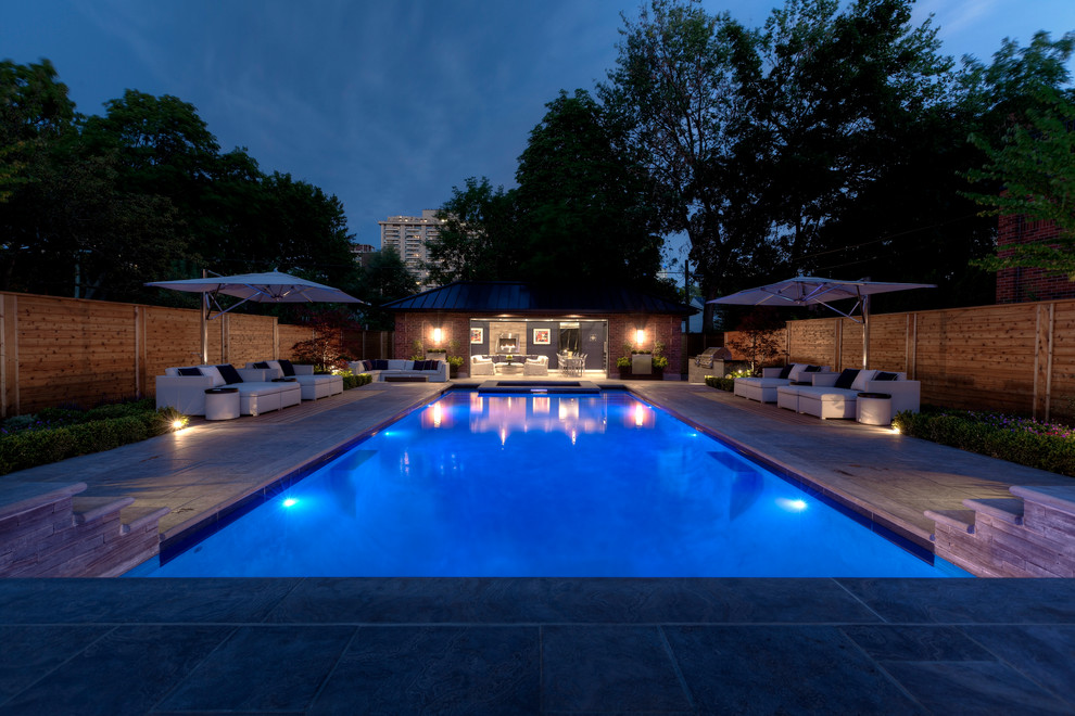 Backyard with Everything Contemporary Pool Toronto by Betz