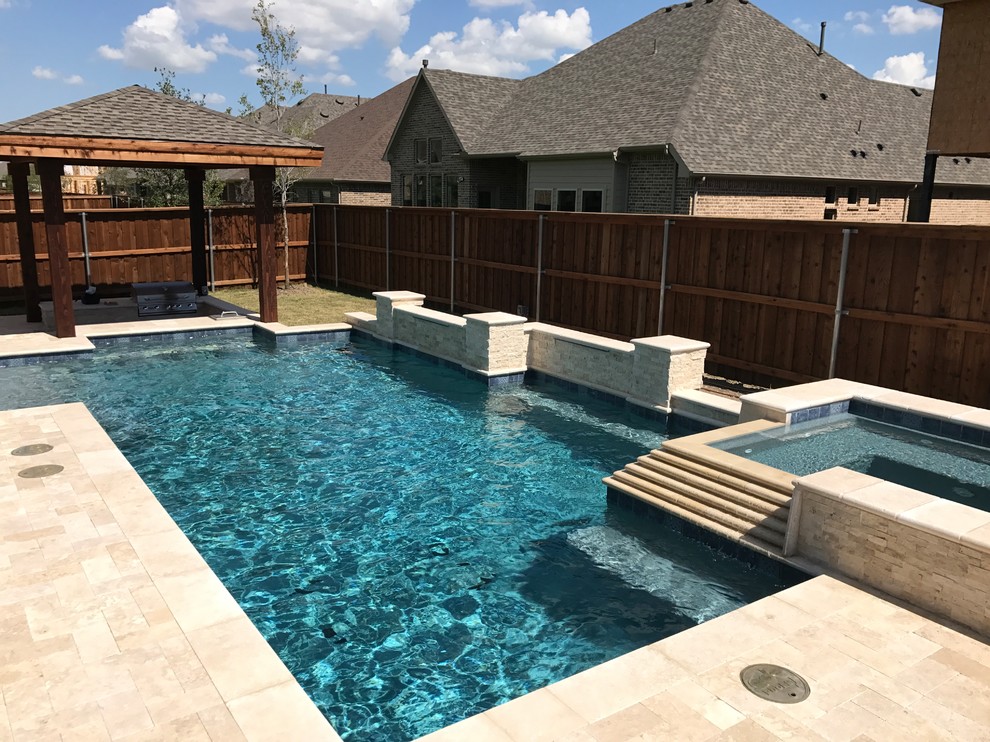 Baird Pool/Spa Contemporary Pool Dallas by Chris Miazga Houzz