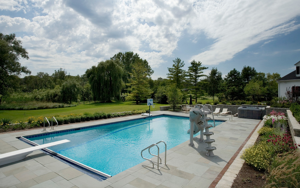 Barrington Hills, IL Lap Swimming Pool Rustic Pool Chicago by Platinum Poolcare Houzz
