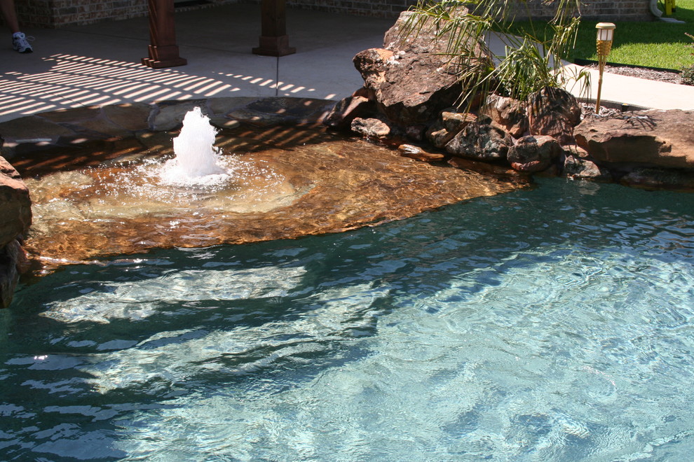 Pool - coastal pool idea in Dallas