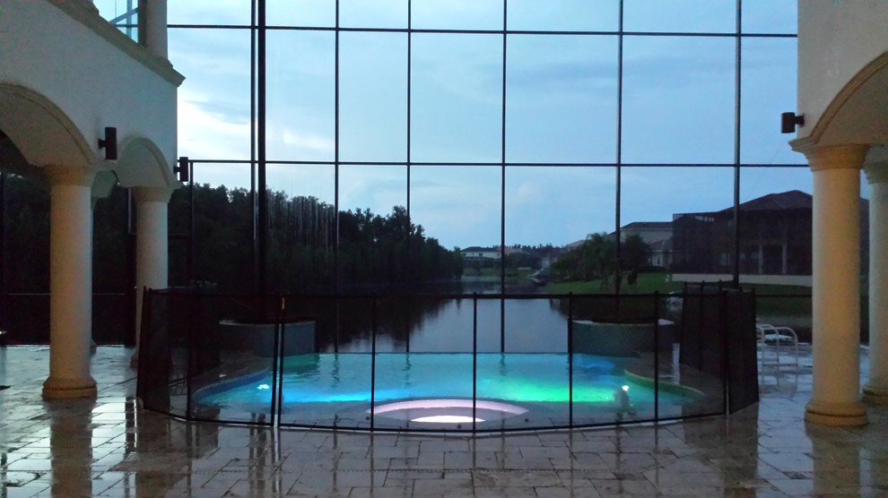 This is an example of a modern swimming pool in Tampa.