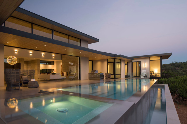 Bevel House - Modern - Pools - Austin - von Dick Clark + Associates | Houzz