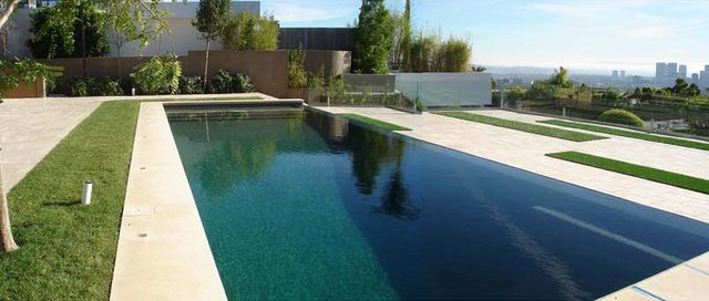 Beverly Hills Backyard Renovation - Modern - Pool - Los Angeles - by ...