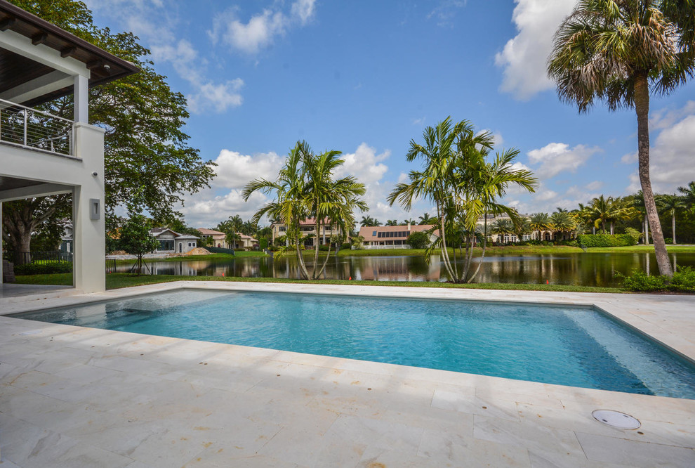 Boca Raton Lakefront EstateFor Sale Transitional Pool Miami by