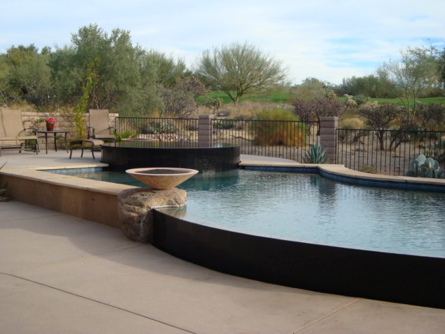 Trendy pool photo in Phoenix