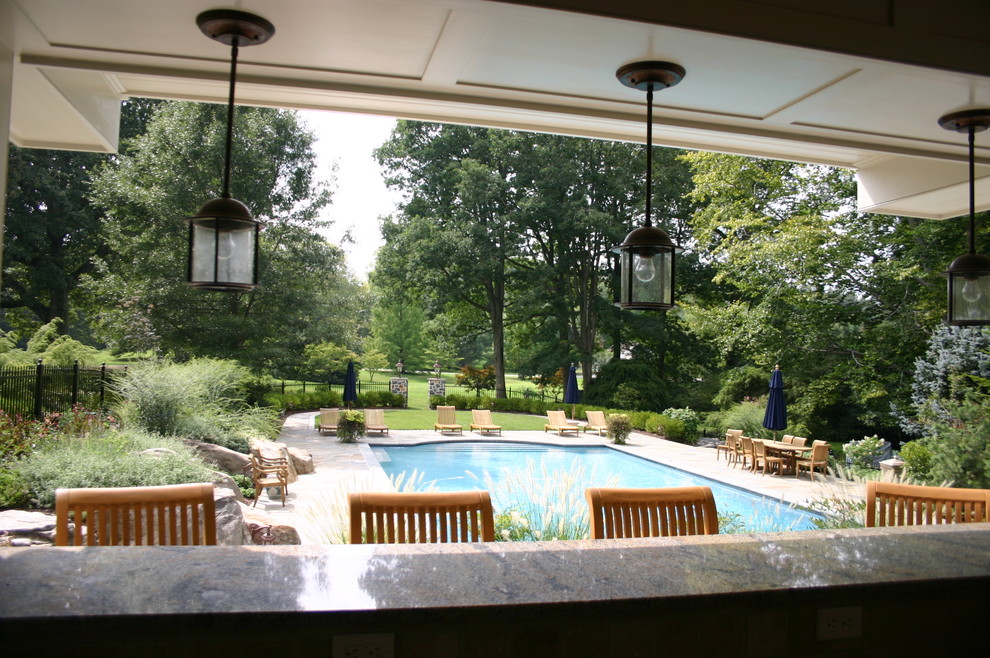 Brandywine Pool House Traditional Pool Philadelphia by Wallace