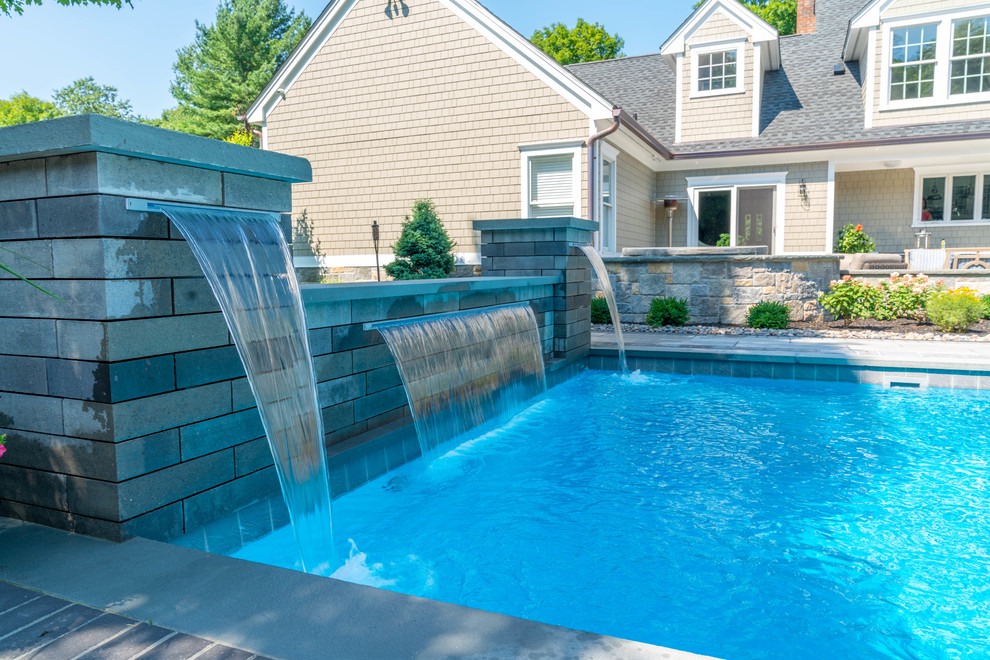 Brewster, NY Modern Pool New York by Albert Group Landscaping