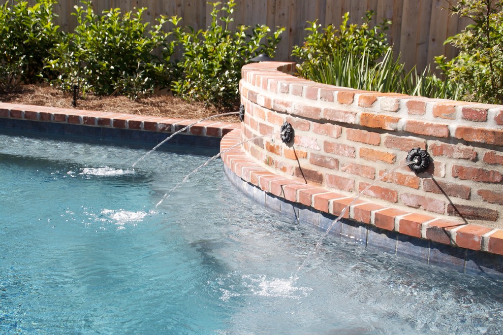 Brick Coping - Traditional - Pool - New Orleans - by Russell Pool