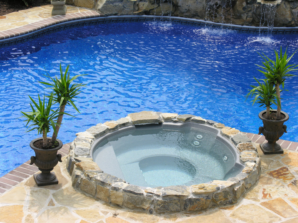 Brick NJ Inground Vinyl Pool Modern Pool New York by Pool