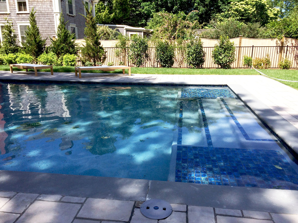 Bristol Historic HomeCustom Pool with Sun Shelf Traditional Pool Providence by Bradford