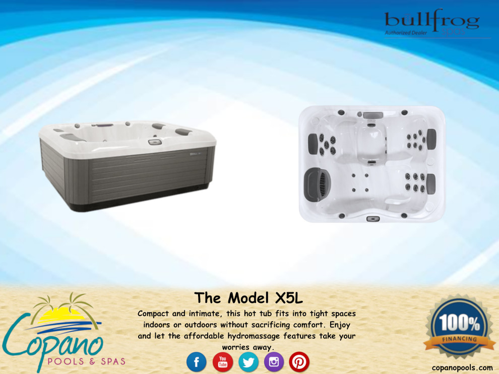 Bullfrog Model X5L Modern Pool Austin by Copano Pools & Spas