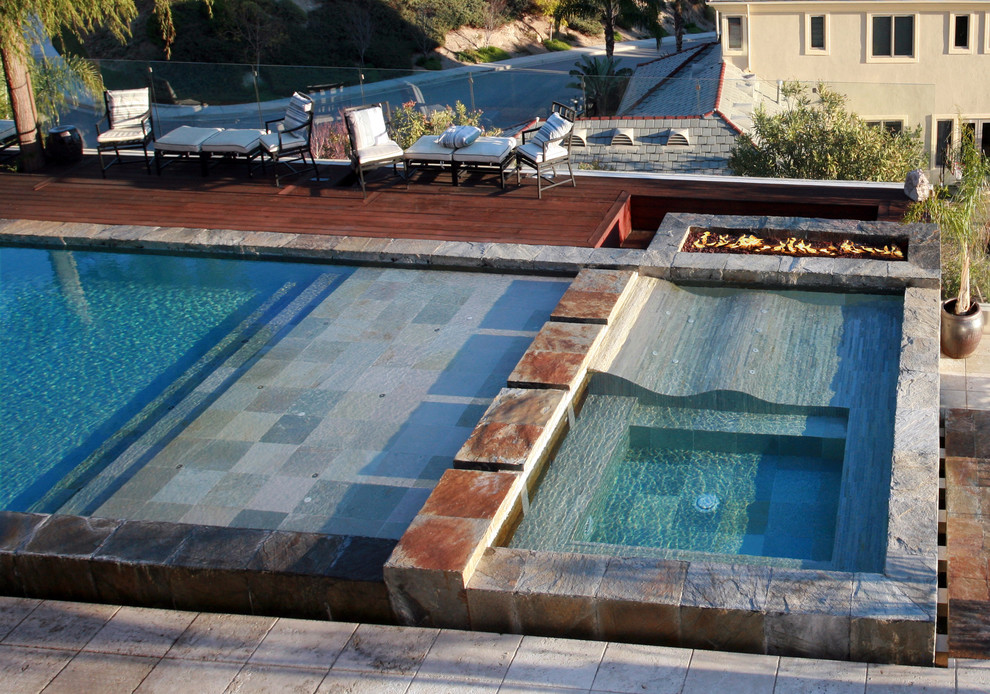 Burbank Contemporary Pool Los Angeles by Los Angeles Pool