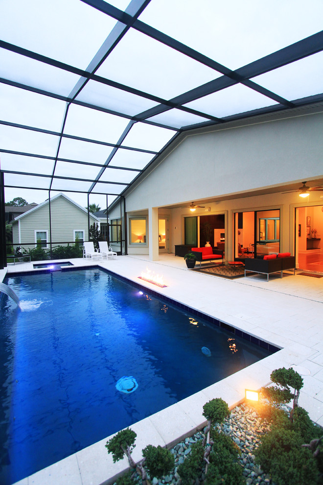 CaliFlorida in Palencia Modern Pool Jacksonville by Dostie