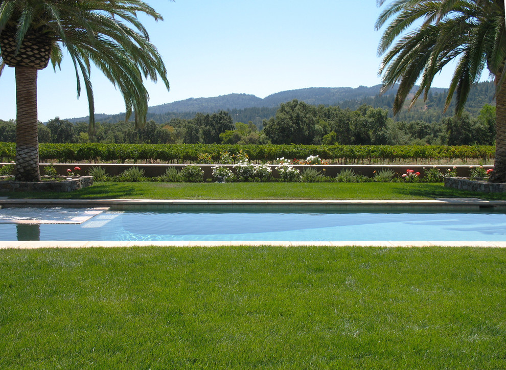 Calistoga Vineyard Villa Mediterranean Pool San Francisco by