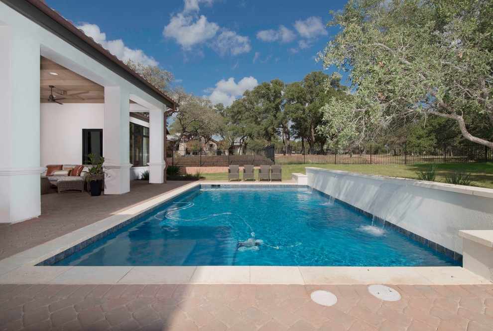 Caliterra Parade Home Dripping Springs, Texas Mediterranean Pool