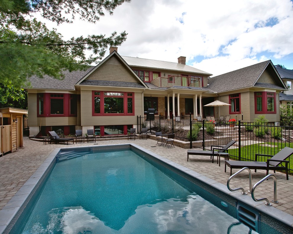 Canadian Farm House Farmhouse Pool Ottawa by Terra Nova