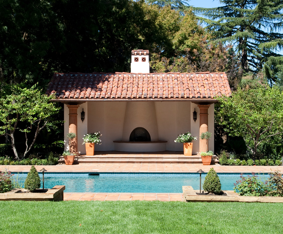 Inspiration for a mediterranean lap pool remodel in San Francisco