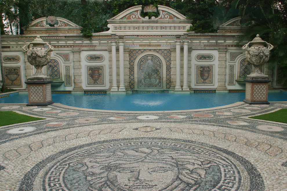 Inspiration for a mediterranean pool remodel in Miami