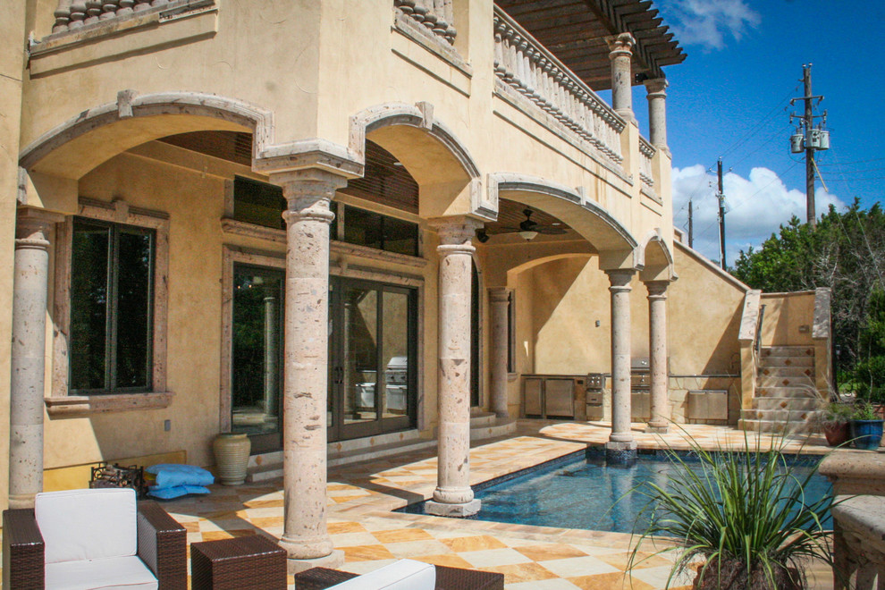 Cedar Hurst Pool and Spa Mediterranean Pool Austin by Overman