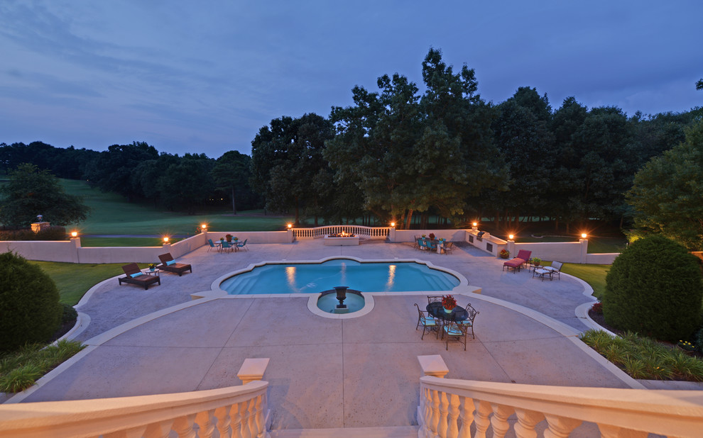 Chateau Elan Legends Custom Homes Mediterranean Pool Atlanta by