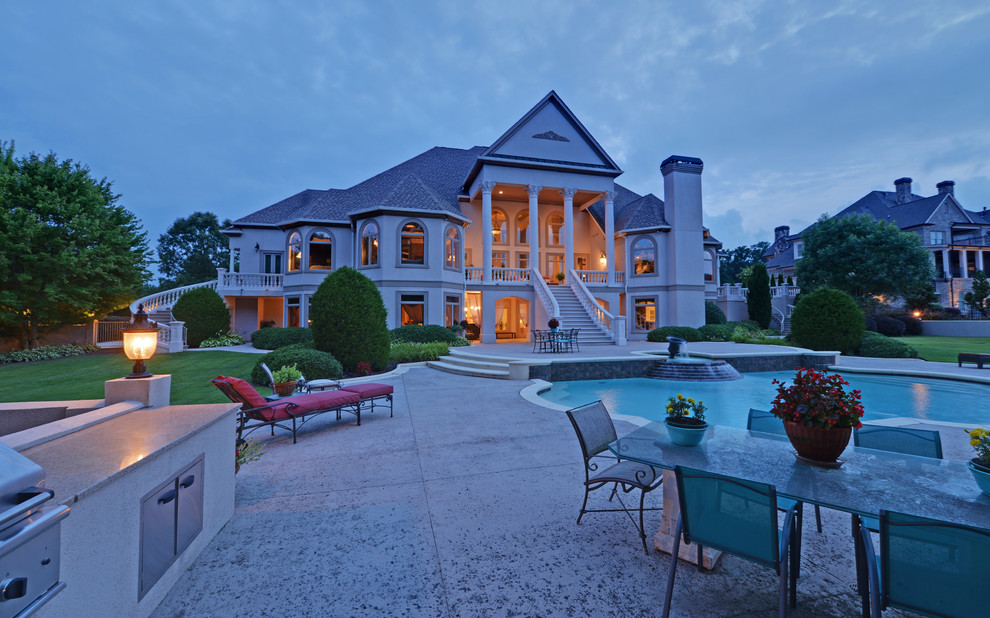 Chateau Elan Legends Custom Homes Mediterranean Pool Atlanta by