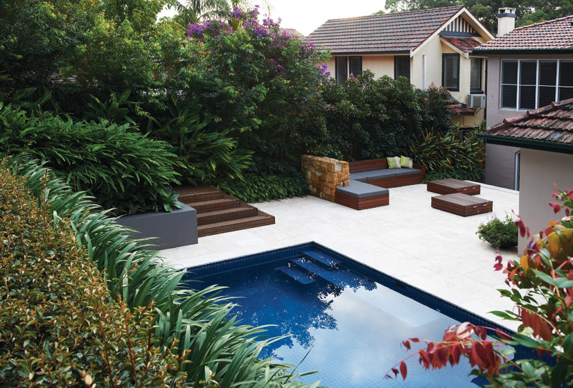 Inspiration for a transitional rectangular pool remodel in Sydney