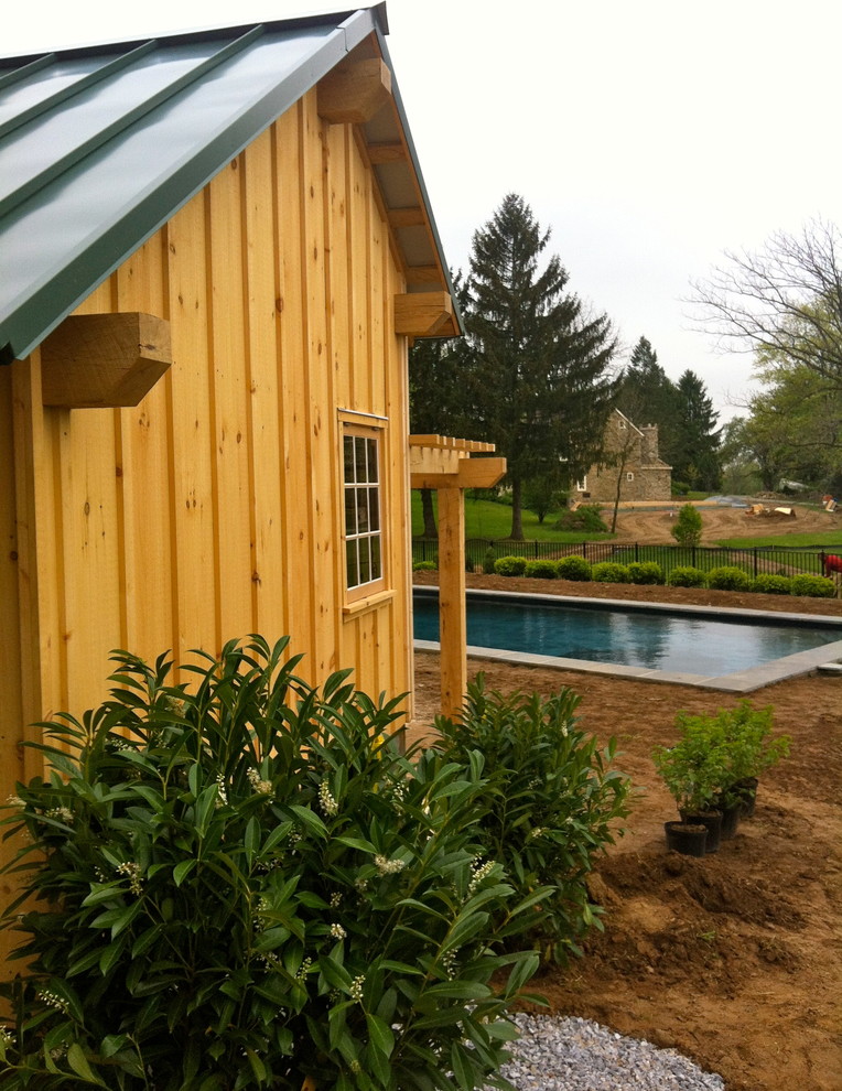 Chester County Pool House Traditional Pool Philadelphia by Hugh