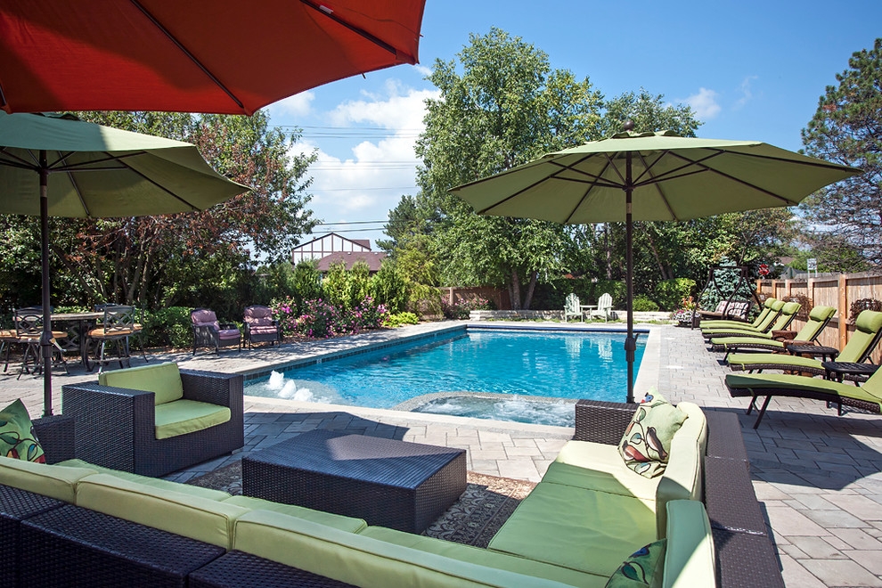 Inspiration for a timeless pool remodel in Chicago