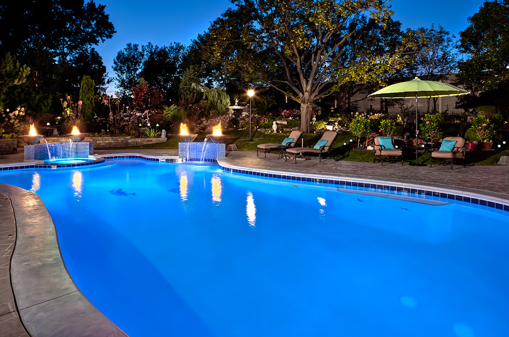 Chicago Suburb Oakbrook Traditional Pool Chicago by Sunset