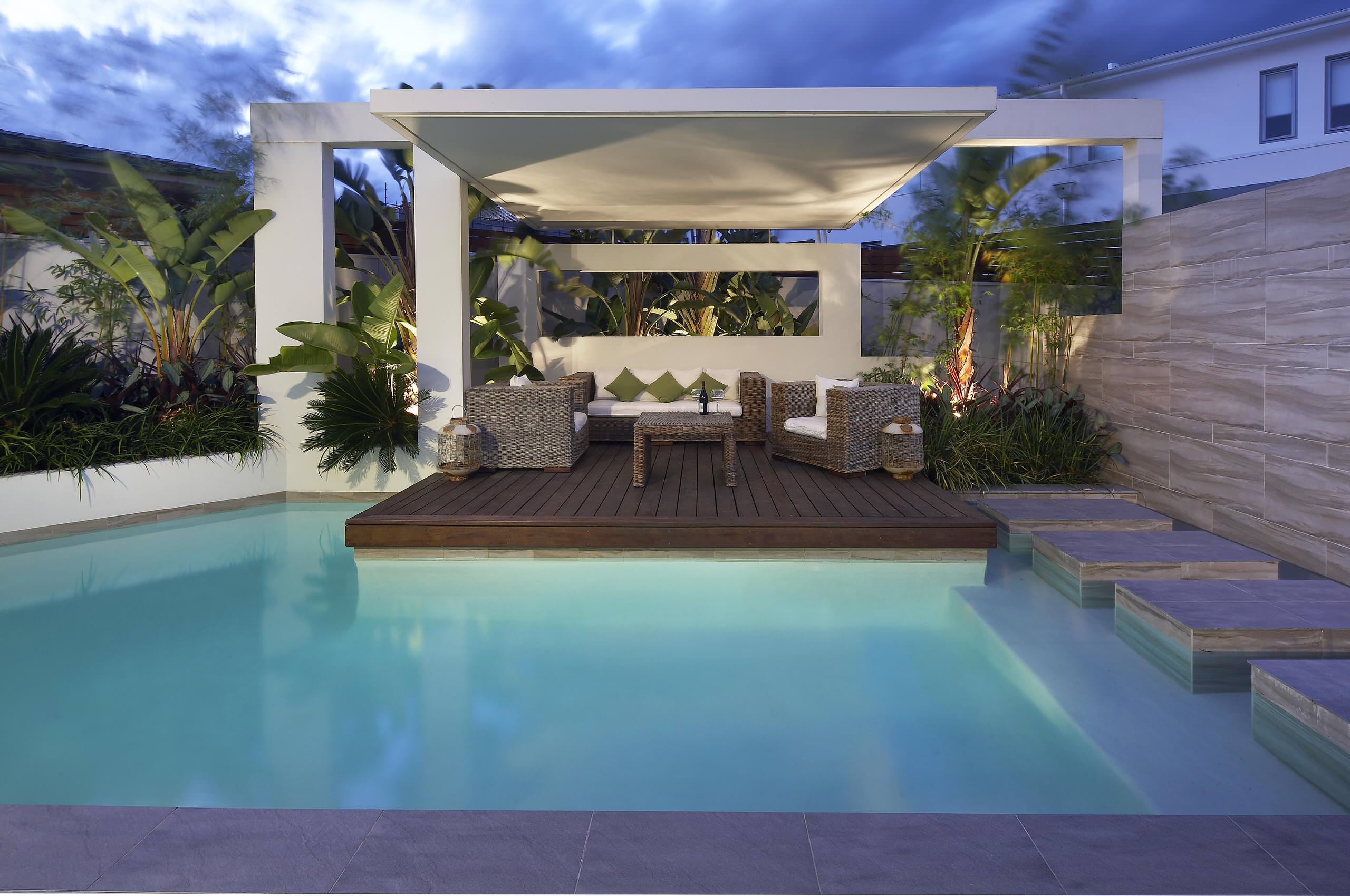 Pool Deck Cabana Houzz