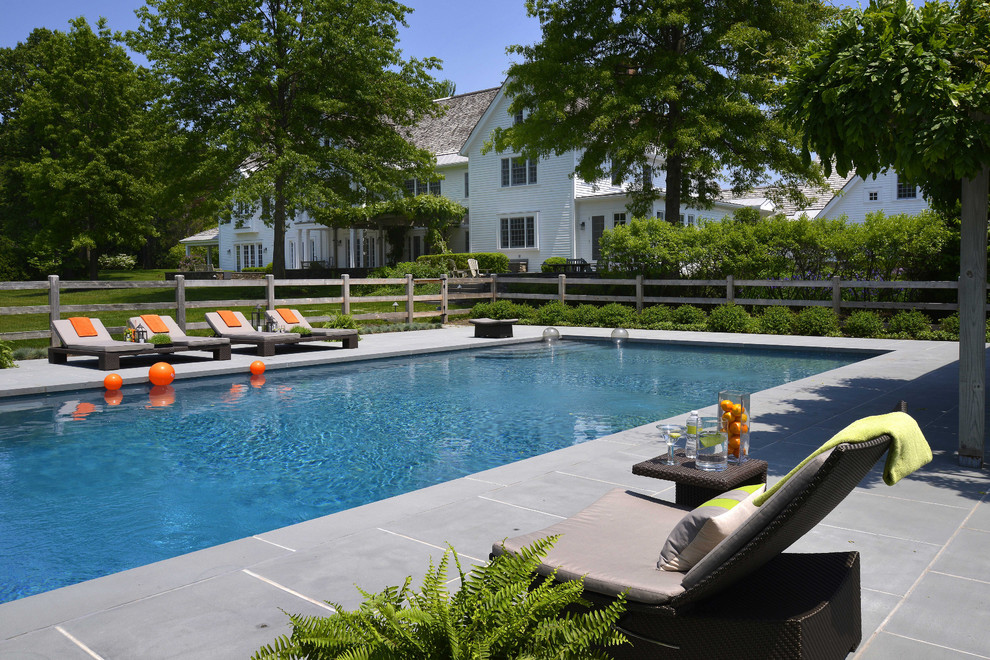 Cloverhill Farm Modern Pool New York by Carol Kurth