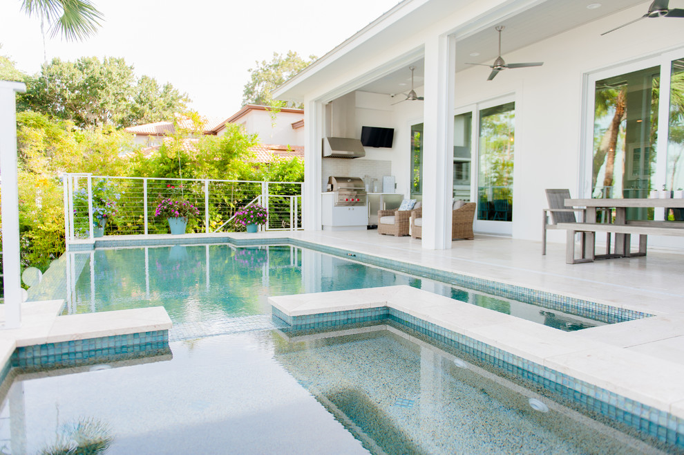 Coastal Inspired Custom Home Overlooking Lake Butler in Windermere