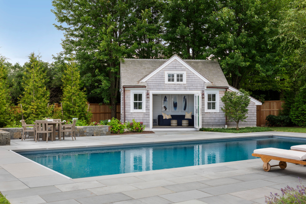 Cohasset Waterfront Beach Style Pool Boston by Patricia Van