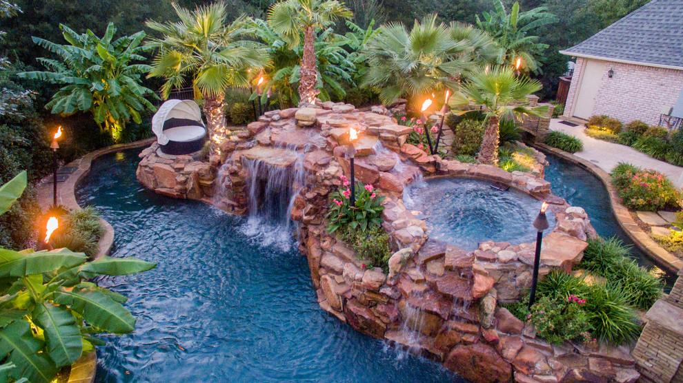 backyard pool ideas with lazy river