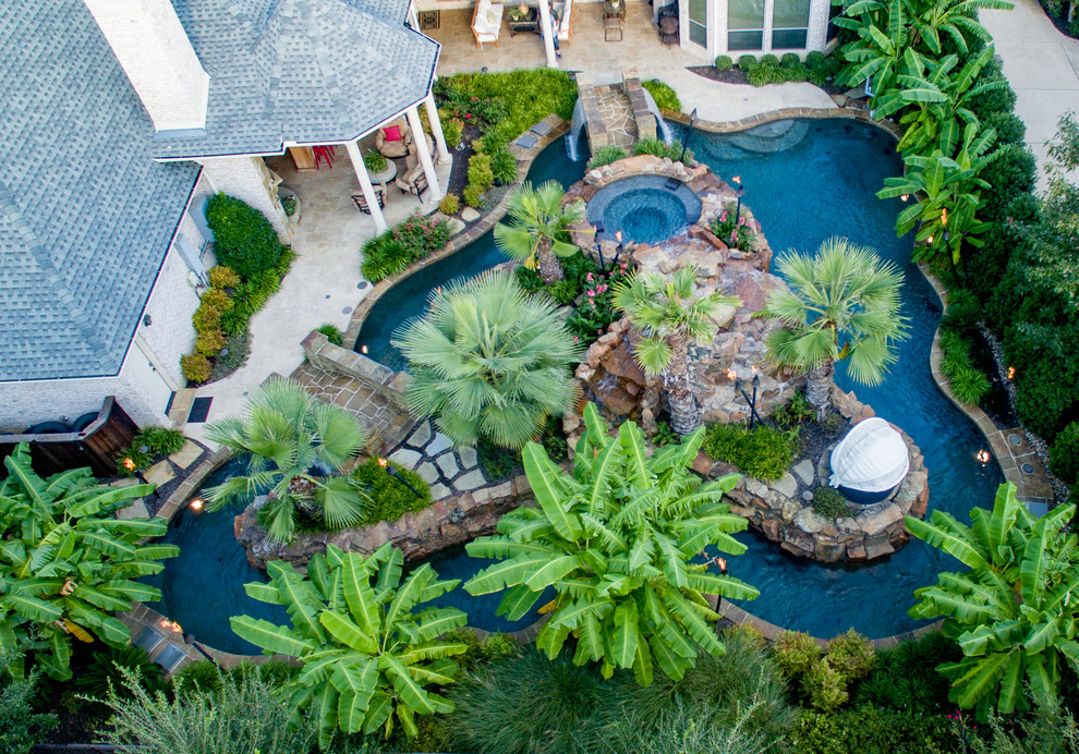 Colleyville HGTV Cool Pools/ Ultimate Pools Residential Lazy River