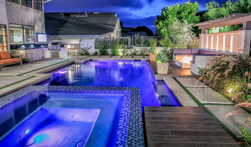 Example of a pool design in Orange County