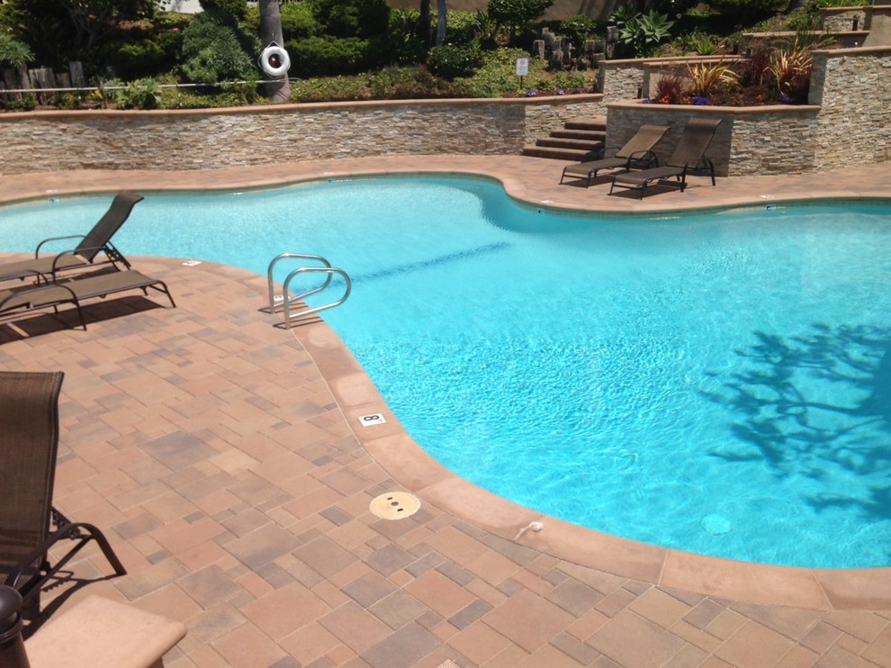 Condo Complex Pool Deck in Torrance Pool Los Angeles by Genesis