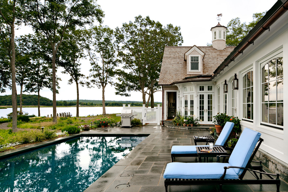 Connecticut Riverfront Residence Traditional Pool Bridgeport by
