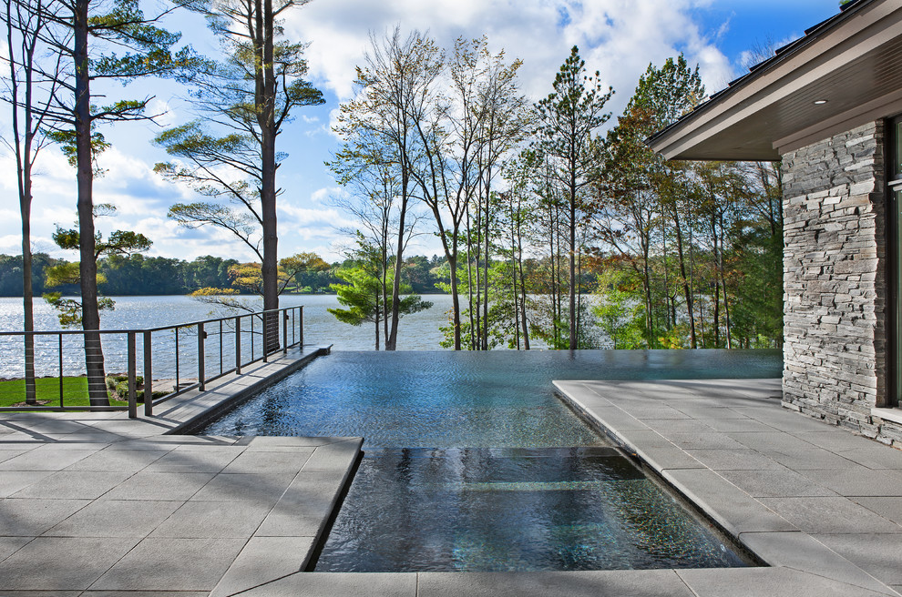 Contemporary Prairie Style Contemporary Pool Detroit by VanBrouck & Associates, Inc. Houzz
