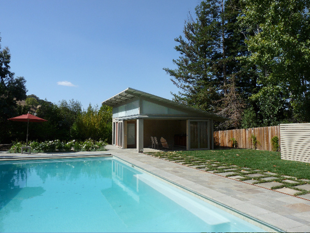Example of a minimalist pool design in San Francisco