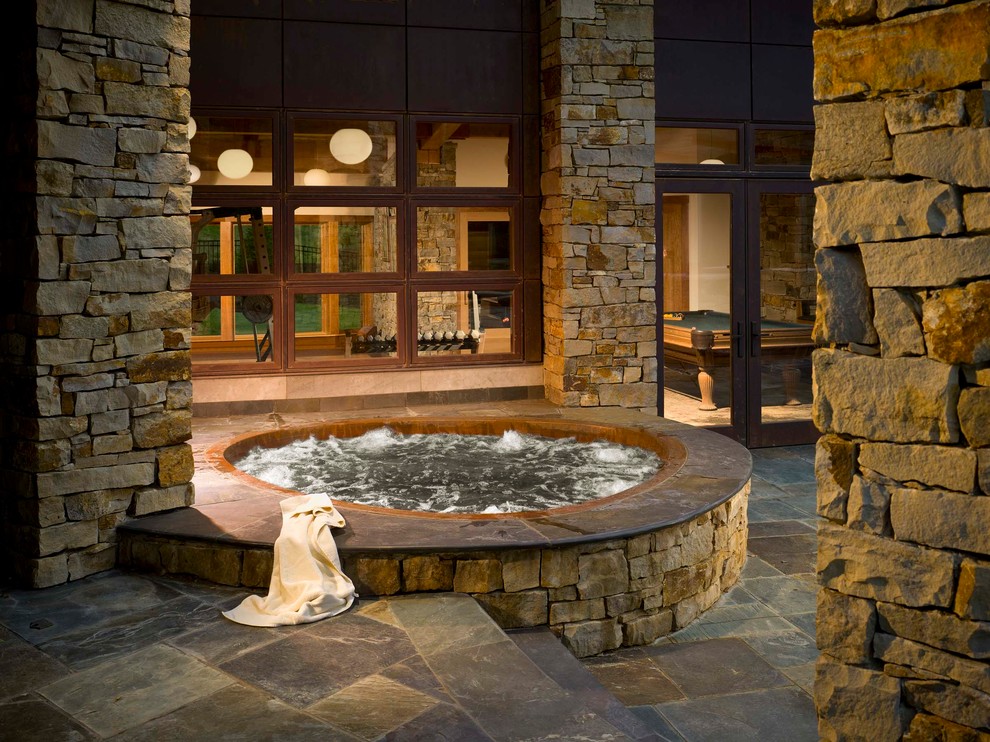 Photo of a contemporary hot tub in Other.