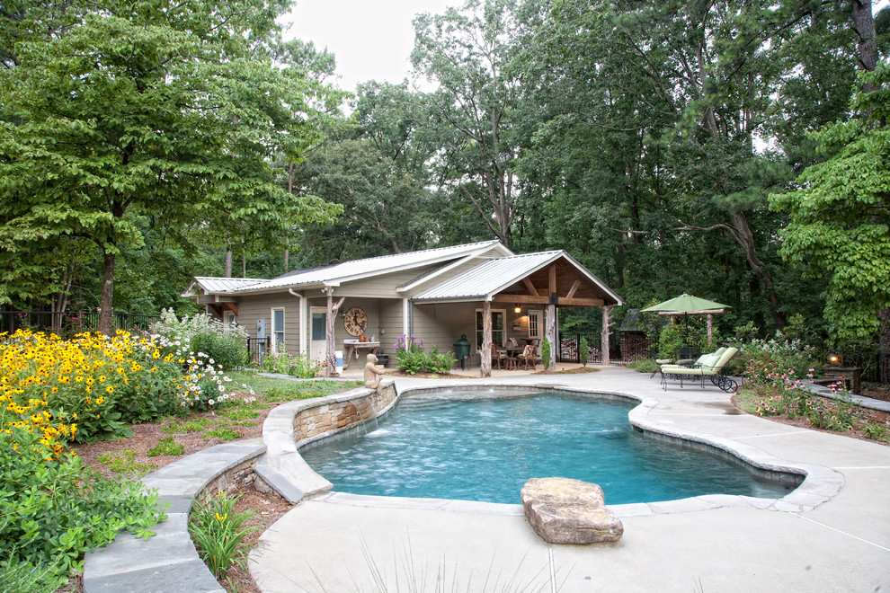 Pool - craftsman pool idea in Atlanta