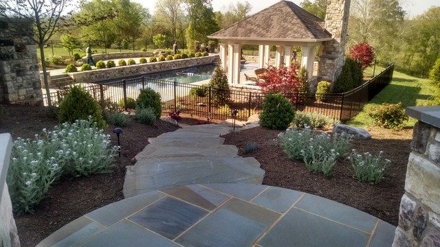 Country Living Pool Patios Boulders, Southern Living Pool Landscaping