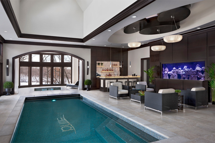 Cranbrook Custom Homes Luxury Home Architecture Transitional Pool